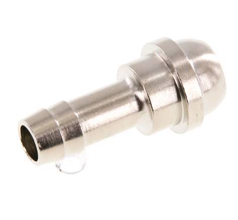 9 mm (3/8'') nickel plated Brass Hose Barb without Union Nut (G1/2'') 19.5mm [2 Pieces]
