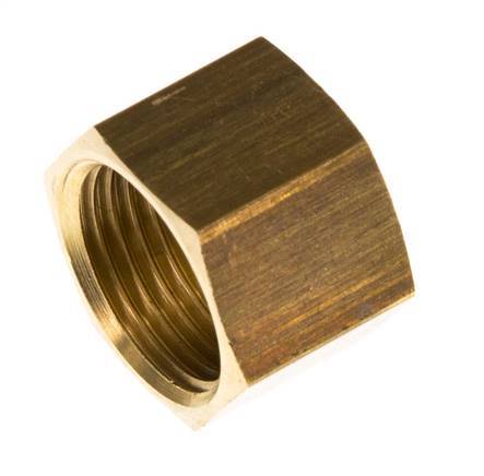 4/6/9mm (G3/8'') Brass Union Nut L14.5mm [5 Pieces]