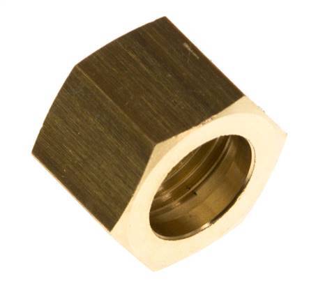 4/6/9mm (G3/8'') Brass Union Nut L14.5mm [5 Pieces]