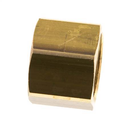 6/9/13mm (G1/2'') Brass Union Nut L20.5mm [2 Pieces]