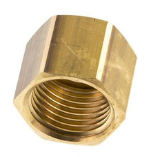 6/9/13mm (G1/2'') Brass Union Nut L20.5mm [2 Pieces]