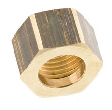 6/9/13mm (G1/2'') Brass Union Nut L16mm [5 Pieces]