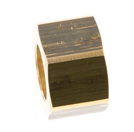 6/9/13mm (G1/2'') Brass Union Nut L16mm [5 Pieces]