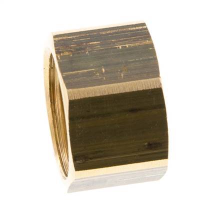 6/9/13mm (G1/2'') Brass Union Nut L16mm [5 Pieces]