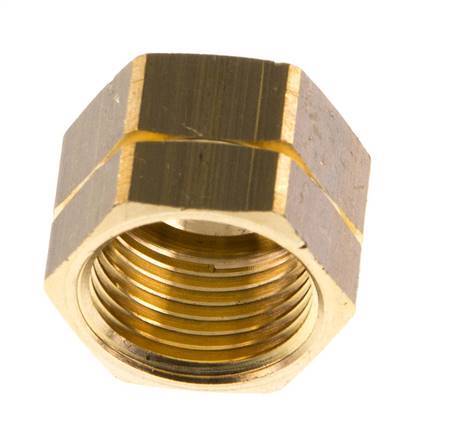 4/6/9mm (G3/8'' LH) Brass Union Nut L14.5mm [5 Pieces]