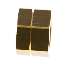 4/6/9mm (G3/8'' LH) Brass Union Nut L14.5mm [5 Pieces]