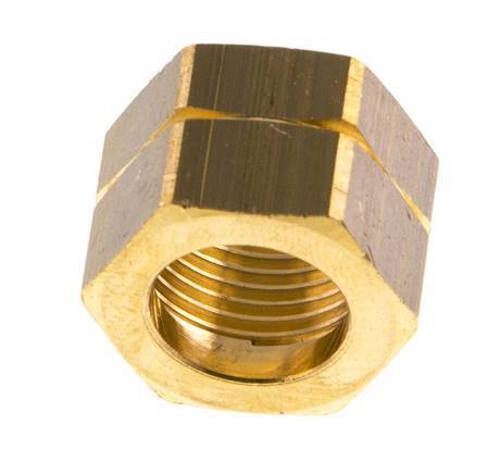 4/6/9mm (G3/8'' LH) Brass Union Nut L14.5mm [5 Pieces]