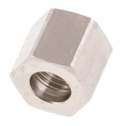 4/6mm (G1/4'') Nickel-plated Brass Union Nut L15.5mm [5 Pieces]
