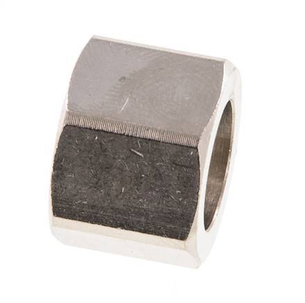 4/6/9mm (G3/8'') Nickel-plated Brass Union Nut L14.5mm [5 Pieces]