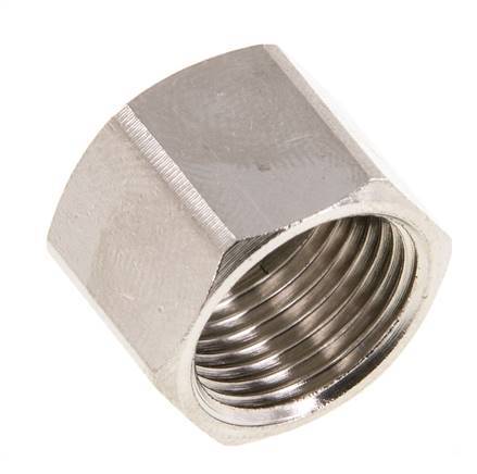 4/6/9mm (G3/8'') Nickel-plated Brass Union Nut L14.5mm [5 Pieces]