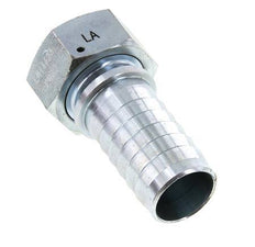 32x48 mm & G1-1/4'' zink plated Steel Hose Pillar with Union Nut DIN EN 14423 / DIN 2826