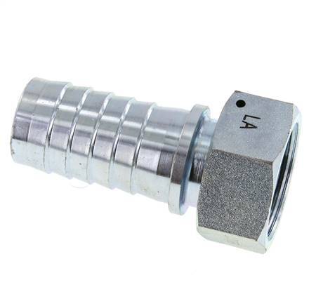 32x48 mm & G1-1/4'' zink plated Steel Hose Pillar with Union Nut DIN EN 14423 / DIN 2826