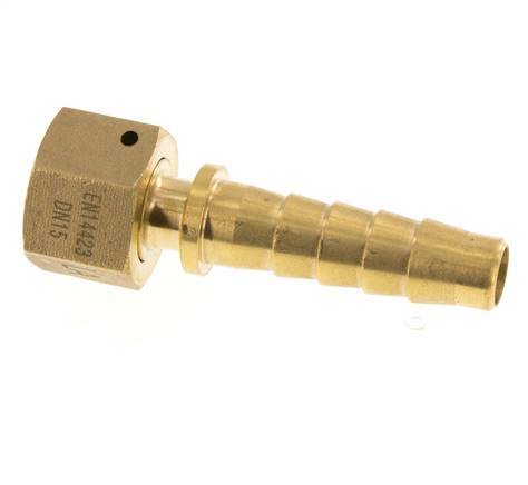 13x25 mm & G1/2'' Brass Hose Pillar with Union Nut DIN EN 14423 / DIN 2826