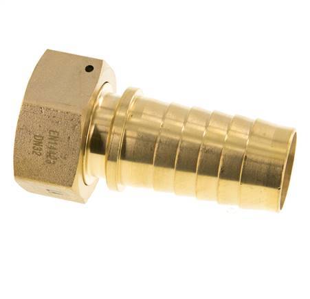 32x48 mm & G1-1/4'' Brass Hose Pillar with Union Nut DIN EN 14423 / DIN 2826