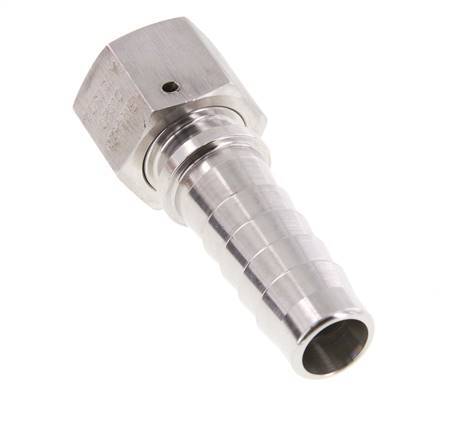 19x33 mm & G3/4'' Stainless Steel 1.4301 Hose Pillar with Union Nut DIN EN 14423 / DIN 2826