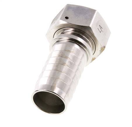 32x48 mm & G1-1/4'' Stainless Steel 1.4301 Hose Pillar with Union Nut DIN EN 14423 / DIN 2826
