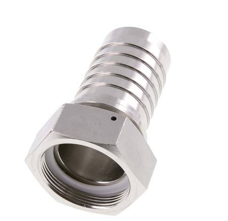 50x68 mm & G2'' Stainless Steel 1.4301 Hose Pillar with Union Nut DIN EN 14423 / DIN 2826