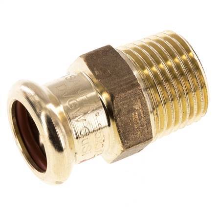 Press Fitting - 15mm Female & R 1/2'' Male - Copper alloy