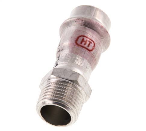 Press Fitting - 18mm Female & R 1/2'' Male - Stainless Steel