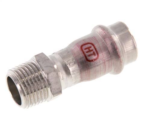 Press Fitting - 18mm Female & R 1/2'' Male - Stainless Steel