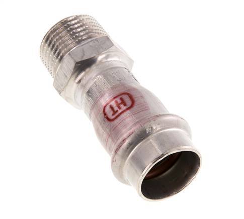 Press Fitting - 18mm Female & R 1/2'' Male - Stainless Steel