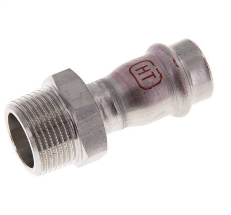 Press Fitting - 18mm Female & R 3/4'' Male - Stainless Steel