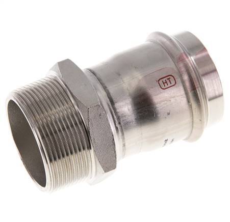 Press Fitting - 54mm Female & R 2'' Male - Stainless Steel