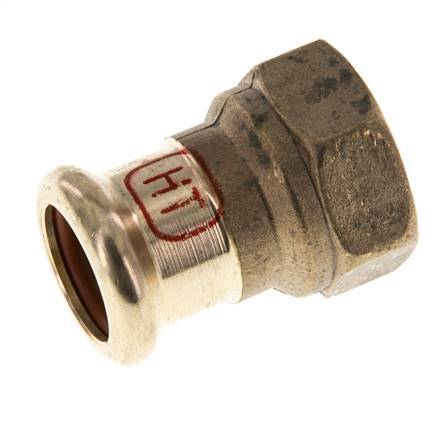 Press Fitting - 35mm Female & Rp 1'' Female - Copper alloy