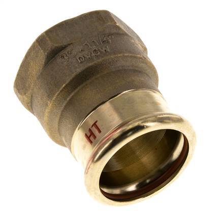 Press Fitting - 35mm Female & Rp 1-1/4'' Female - Copper alloy