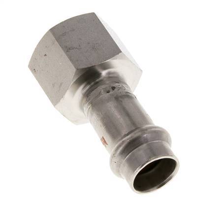 Press Fitting - 15mm Female & Rp 3/4'' Female - Stainless Steel
