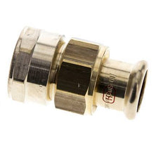 Union Press Fitting - 22mm Female & Rp 1'' Female - Copper alloy Flat Sealing