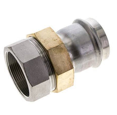 Union Press Fitting - 54mm Female & Rp 2'' Female - Stainless Steel Flat Sealing