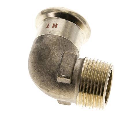 90deg Elbow Press Fitting - 22mm Female & R 3/4'' Male - Copper alloy