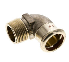 90deg Elbow Press Fitting - 22mm Female & R 3/4'' Male - Copper alloy