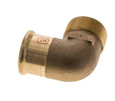 90deg Elbow Press Fitting - 35mm Female & R 1-1/4'' Male - Copper alloy