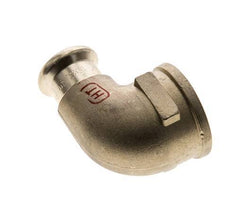 90deg Elbow Press Fitting - 15mm Female & Rp 3/4'' Female - Copper alloy