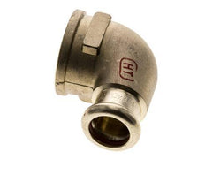 90deg Elbow Press Fitting - 15mm Female & Rp 3/4'' Female - Copper alloy