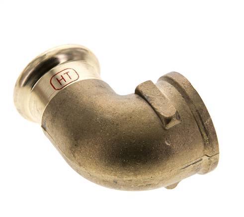 90deg Elbow Press Fitting - 22mm Female & Rp 3/4'' Female - Copper alloy