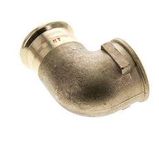 90deg Elbow Press Fitting - 42mm Female & Rp 1-1/2'' Female - Copper alloy