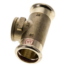 Tee Press Fitting - 28mm Female & Rp 3/4'' Female - Copper alloy