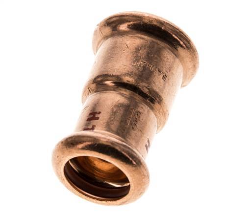 Press Fitting - 15mm Female & 18mm - Copper alloy