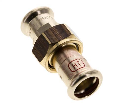 Union Press Fitting - 18mm Female - Copper alloy Flat Sealing