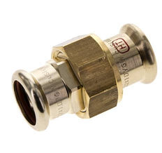 Union Press Fitting - 22mm Female - Copper alloy Flat Sealing