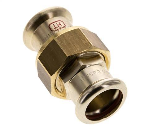 Union Press Fitting - 22mm Female - Copper alloy Flat Sealing