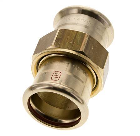 Union Press Fitting - 42mm Female - Copper alloy Flat Sealing