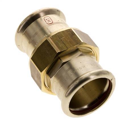 Union Press Fitting - 42mm Female - Copper alloy Flat Sealing