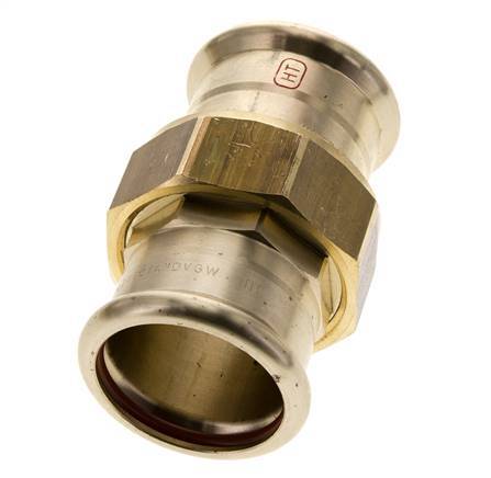 Union Press Fitting - 42mm Female - Copper alloy Flat Sealing