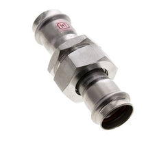 Union Press Fitting - 28mm Female - Stainless Steel Flat Sealing