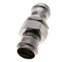 Union Press Fitting - 35mm Female - Stainless Steel Flat Sealing
