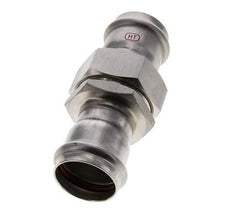 Union Press Fitting - 35mm Female - Stainless Steel Flat Sealing
